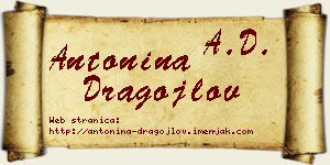 Antonina Dragojlov vizit kartica